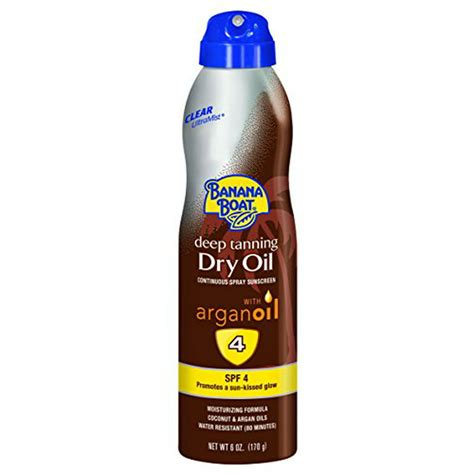 banana boat dry oil spf 4